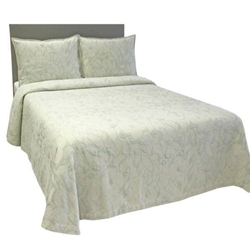 Colcha Fleur verde agua - Imagen 1