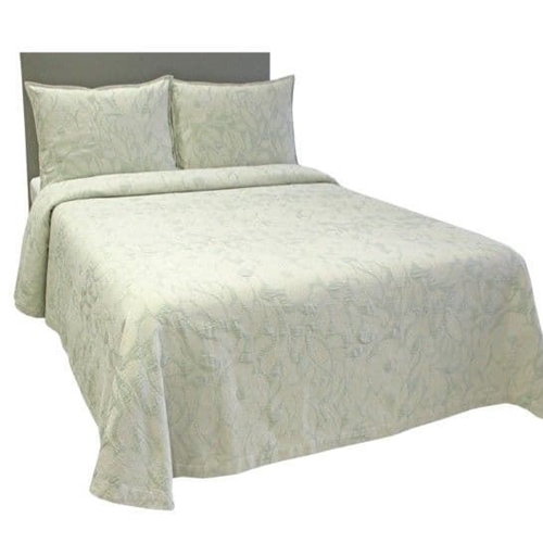 Colcha Fleur verde agua - Imagen 1