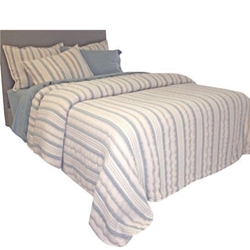 Colcha Formentera azul puro - Imagen 1