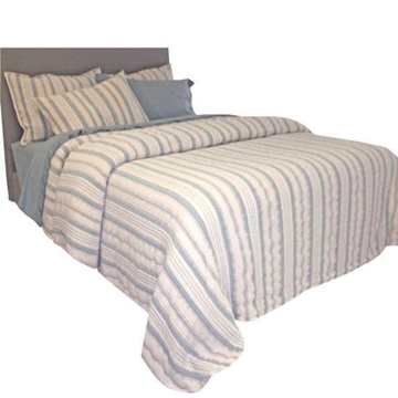 Colcha Formentera azul puro - Imagen 1