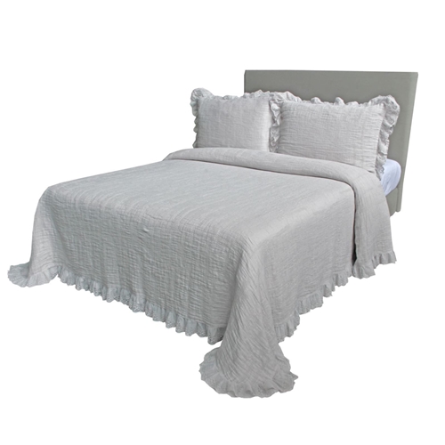 Colcha Palermo + volante tul - Imagen 1