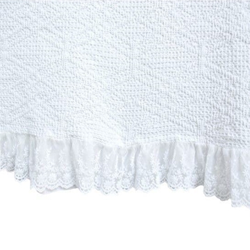 Colcha Positano volante tul marfil - Imagen 2