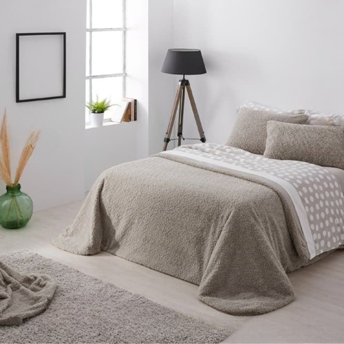 Edredón Sherpa Burrito Blanco - Imagen 1