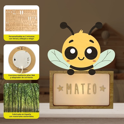 Lámpara Abeja Personalizable - Imagen 2