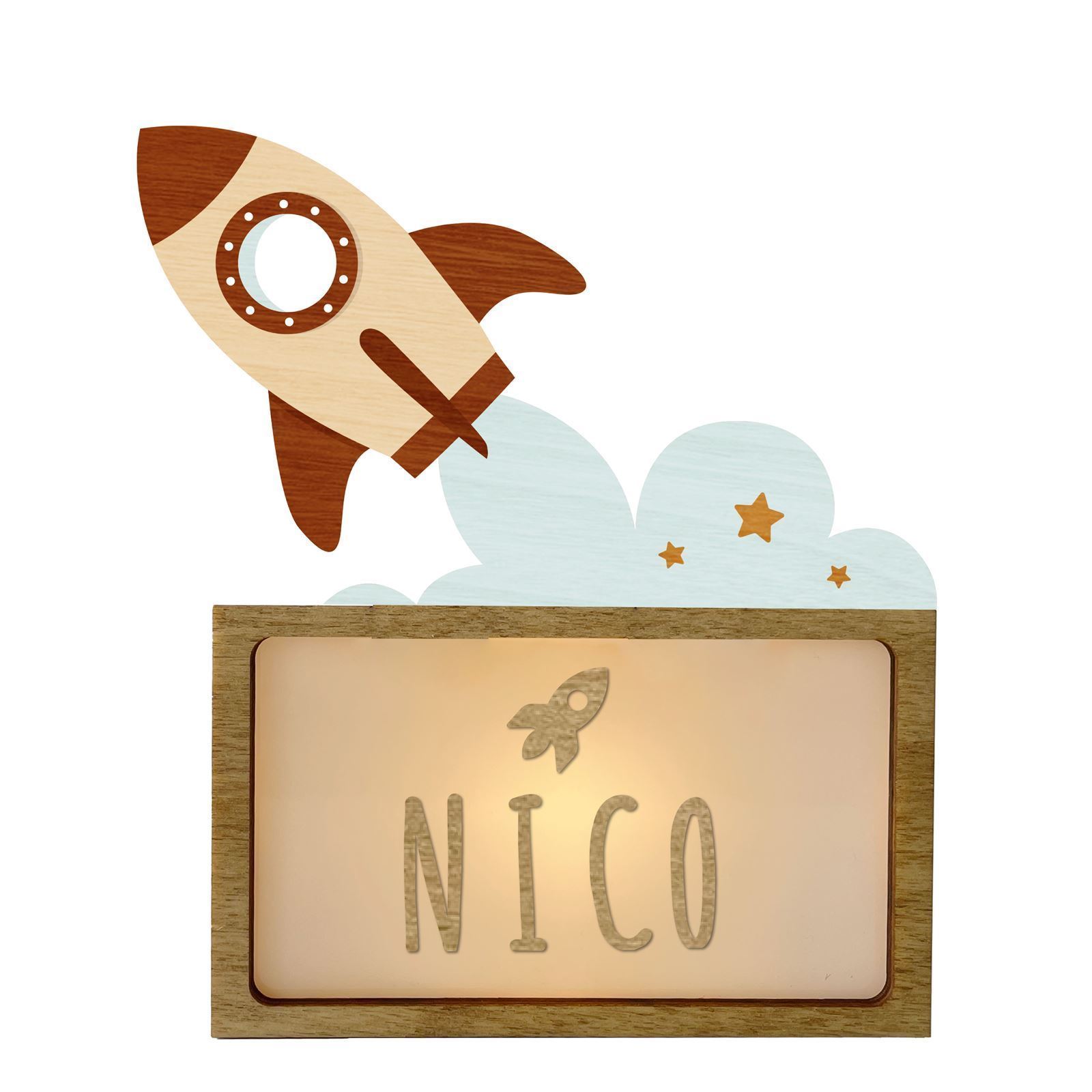 Lámpara Cohete Personalizable - Imagen 1