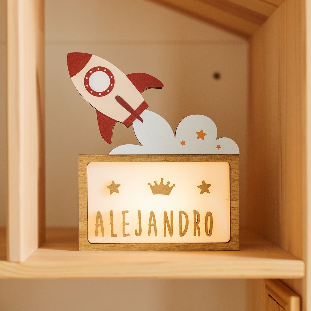 Lámpara Cohete Personalizable - Imagen 3