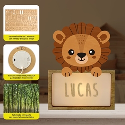 Lámpara León Personalizable - Imagen 2