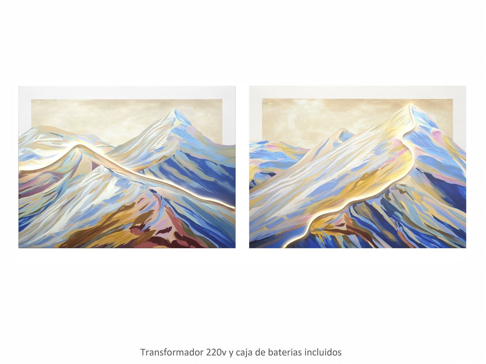 Lienzo montañas set 2 - Imagen 1