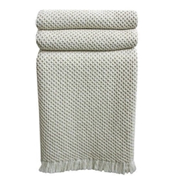 Plaid marina verde seco - Imagen 1