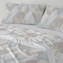 Sábanas de Nacarina Burrito Blanco – Diseño Geométrico - Imagen 1